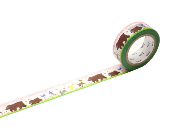 Klebeband mt Washi Masking Tape EX Tiere erwachen 15mmx7m