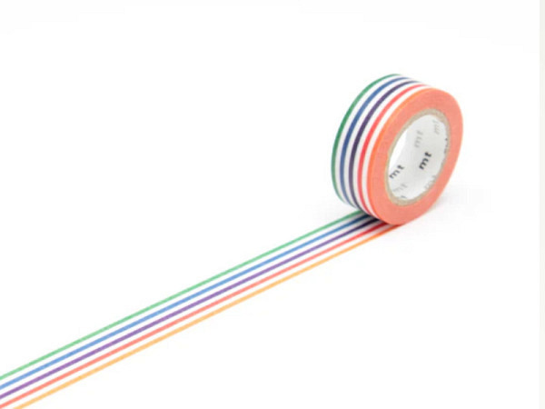 Klebeband mt Washi Masking Tape for kids Bunter Rand 15mmx7m