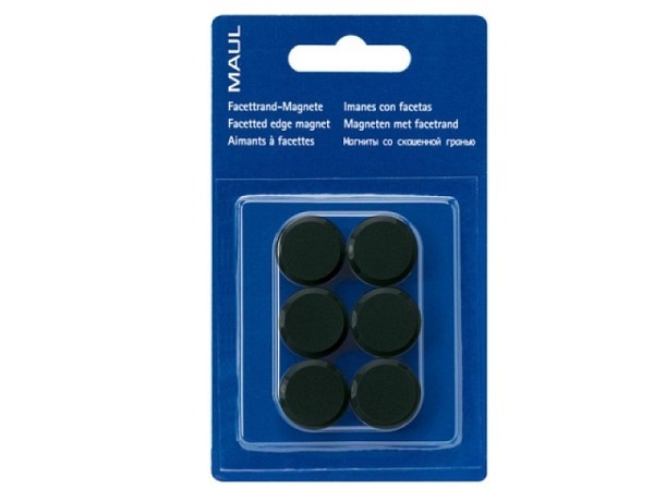 Magnet Maul Maulpro rund 20mm Durchmesser schwarz 6 Stk