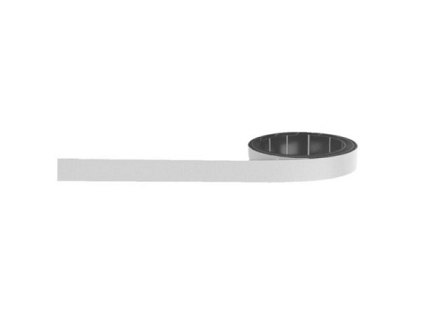 Magnetband Magnetoplan Magnetoflex 1mx10mm weiss beschrift.