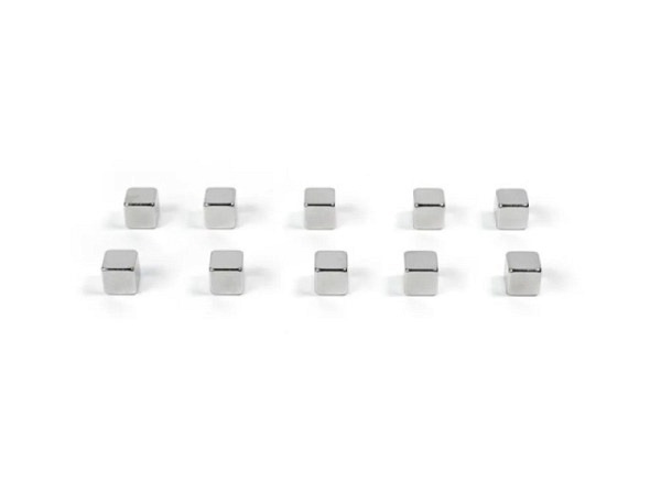 Magnet Trendform Kubiq 10er Set silbern, klein, superstark