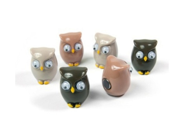 Magnet Trendform Owls, 6er Set, Eulen