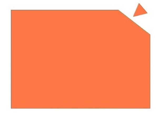 Magnetplatte Franken 20x29,5cm orange, 0,6mm dick