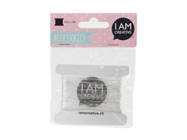 Nylonfaden I am creative Schmuckband elastisch transparent