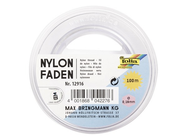Nylonfaden Folia 0,16mmx100m Spule