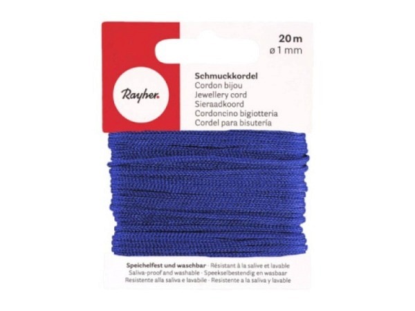Kordel I am creative Schmuckkordel blau 1mm x 20m