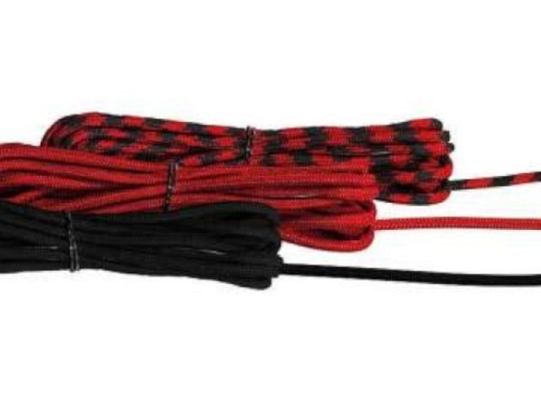 Kordel Hollmann Paracord Set rot, schwarz, rot-schwarz