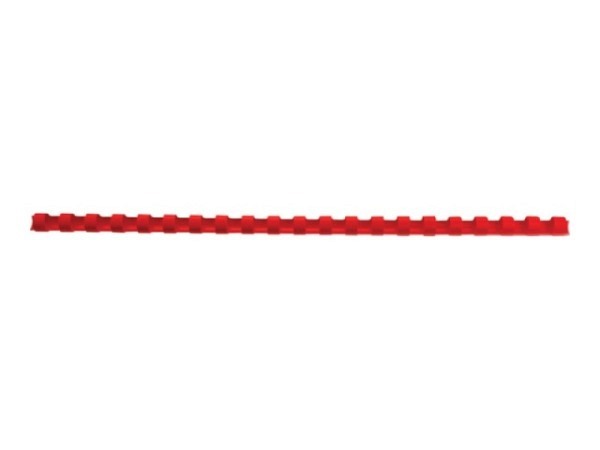 Plastikspiralen GBC CombBind 21 Ringe 6mm rot 100Stk.