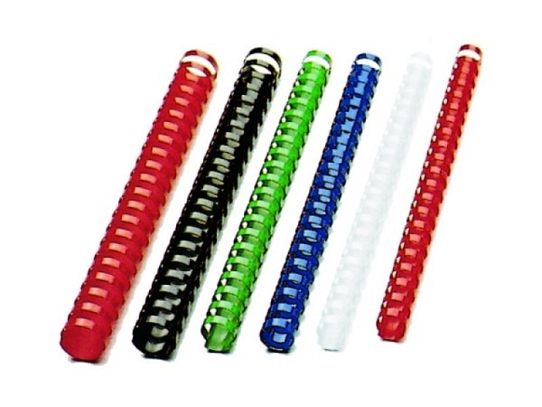 Plastikspiralen GBC CombBind 21 Ringe 6mm schwarz 1Stk.