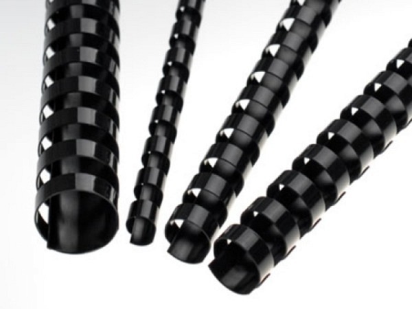 Plastikspiralen Renz 21 Ringe 19mm schwarz 50Stk. 170 Blatt