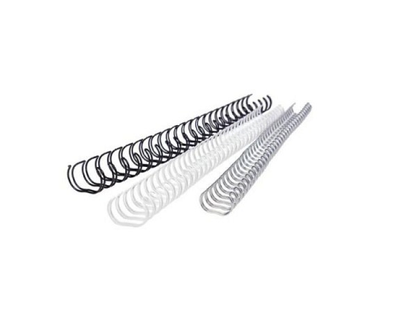 Drahtspiralen Renz 23 Ring 14,3mm weiss 50Stk, für ca. 120Blatt, 2:1 Teilung
