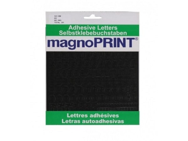Zahlen Magnoprint SK 12,5mm schwarz 0-9