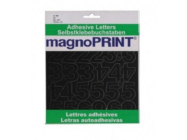 Zahlen Magnoprint SK 30mm schwarz 0-9