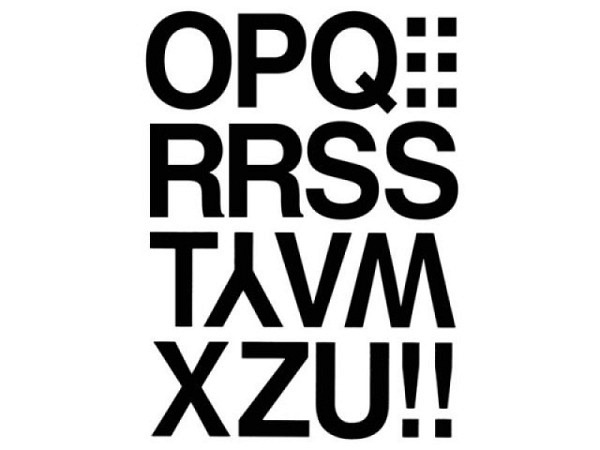 Buchstaben Herma Sticker O-Z 33mm hoch schwarz