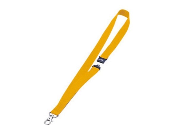 Ausweishalter Durable Lanyard Textilband gelb 8137-04 10Stk
