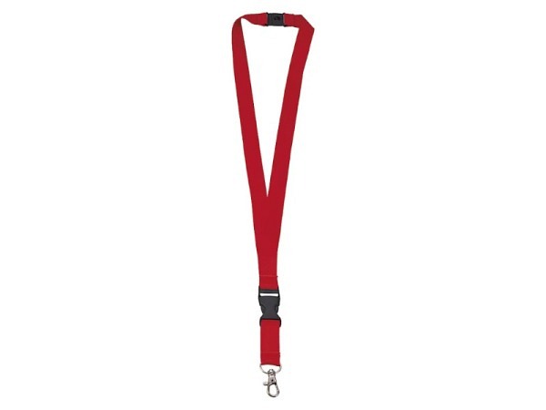 Ausweishalter Lanyard Textilband rot 1 Stk