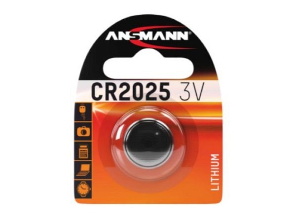 Batterien Ansmann Knopf CR2025 3V 1 Stk
