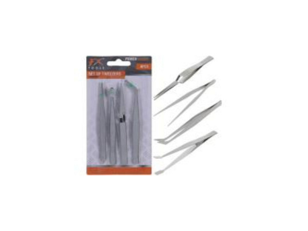 Pinzette unterschiedliche Formen 4er Set