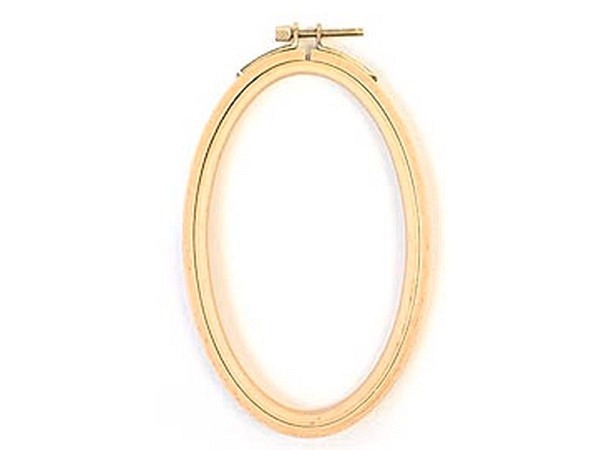 Stickring Boettcher Stickrahmen hoch oval 10x16cm Holz