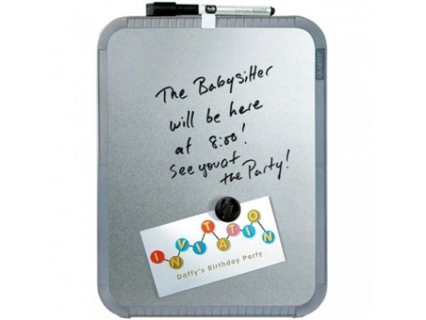 Whiteboard Quartet Design silber 22x28cm, magnethaftend
