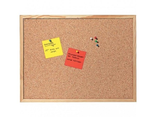 Pinwand MC mit Holzrahmen 60x90cm