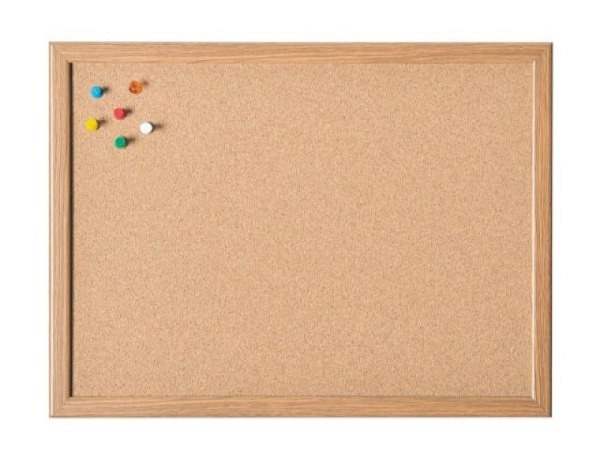 Pinwand Magnetoplan mit Holzrahmen 30x40cm