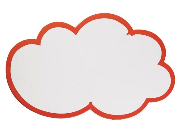 Moderationskarten Franken Wolke 25x42cm