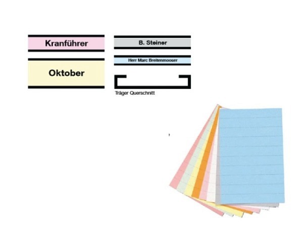 Etikettenträger Berec magnetisch C-Profil schwarz 10x60mm 20