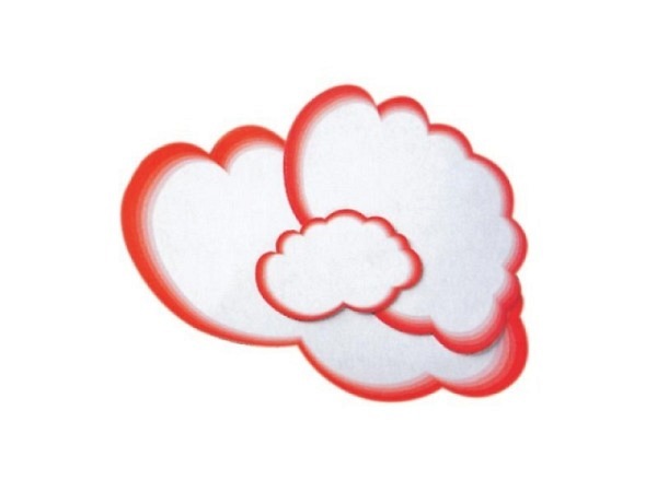 Moderationskarten Legamaster Wolke gross 37x61cm 20 Stk