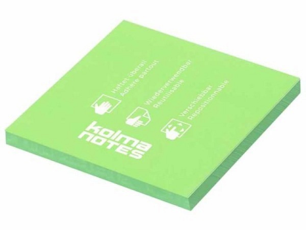 Moderationskarten Kolma Notes 76x76mm grün 100 Blatt