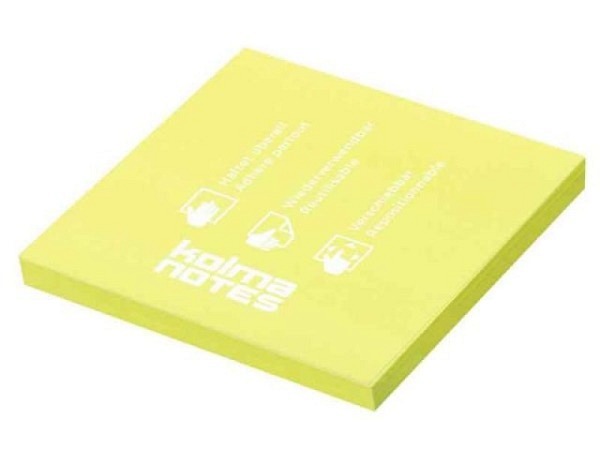 Moderationskarten Kolma Notes 76x76mm gelb 100 Blatt