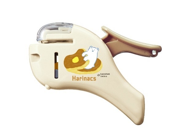 Heftapparat Kokuyo Harinacs Press Bär braun-cremeweiss