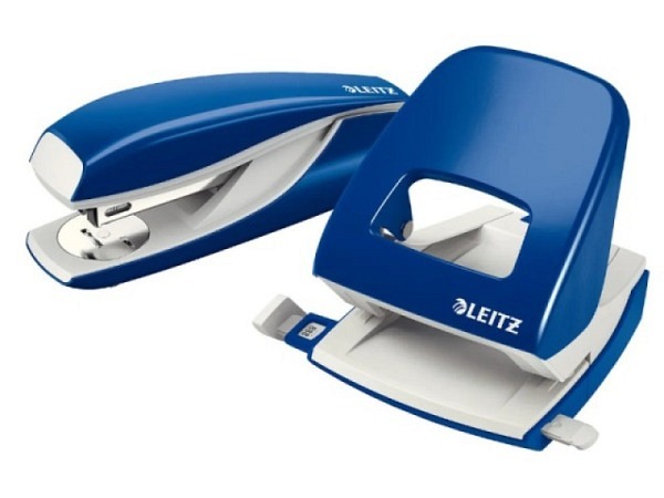 Heftapparat und Locher Leitz Set Nexxt WOW blau