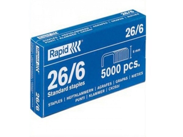 Heftklammern Rapid 26/6 6mm 1000Stk.