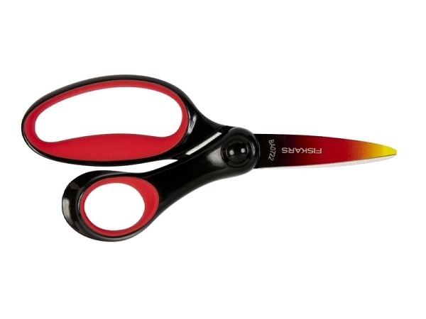 Schere Fiskars Kinderschere Ombre schwarz für Rechtshänder 15cm lang