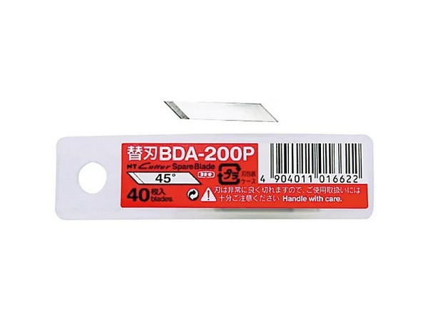 Kreismesser BDA-200P Ersatzklingen einseitig 40Stk. 45°Grad