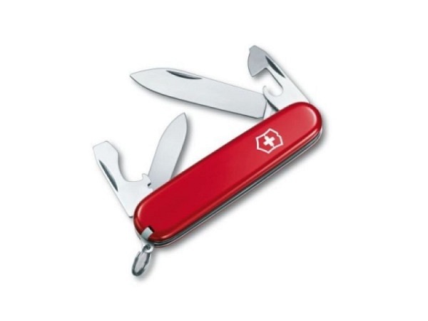 Messer Victorinox Offiziersmesser klein Recruit, 84mm rot