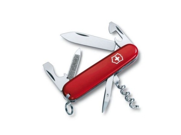 Messer Victorinox Offiziersmesser klein Sportsman, 84mm rot
