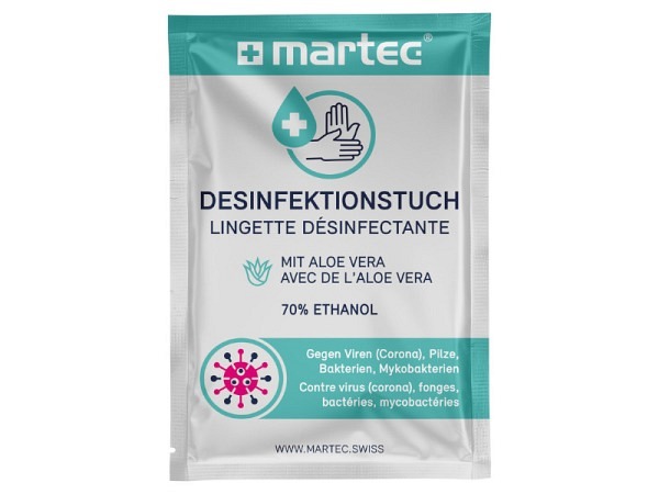 Desinfektionstücher Martec 14x19cm 10 Stk