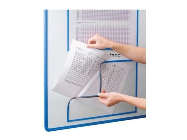 Sichttafel Berec Infotasche A4 mit grünem Rahmen