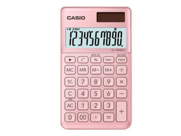 Taschenrechner Casio BIC SL-1000SC pink