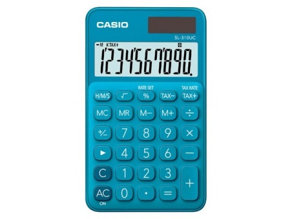 Taschenrechner Casio blau