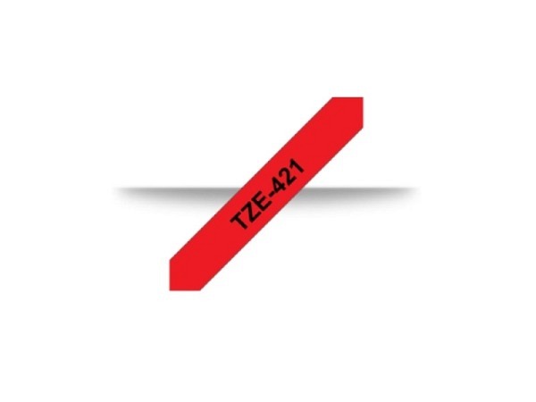 Beschriftungsband Brother P-Touch TZe 9mm schwarz auf rot