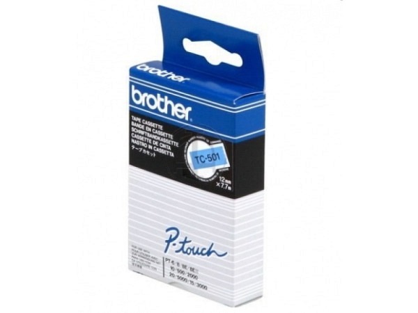 P-Touch TC 12mm schwarz auf blau TC 501