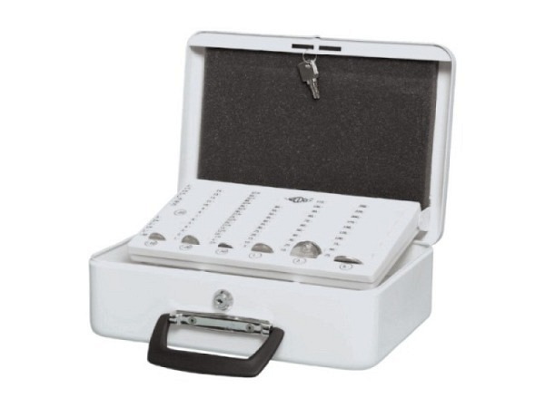 Geldkassette Wedo Stahl 31,5x24,5x9,5cm weiss