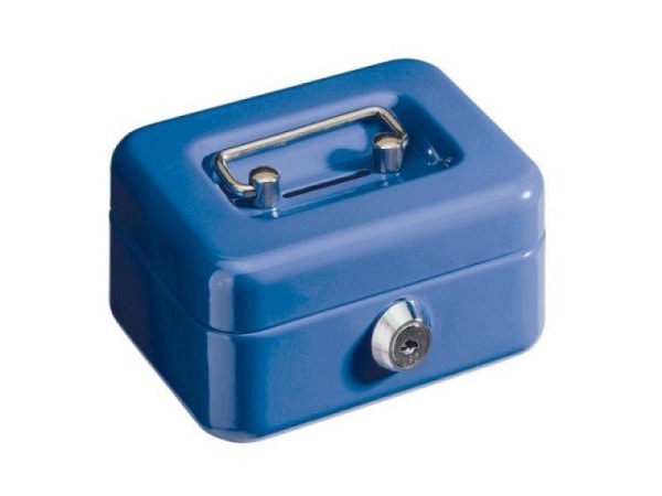 Geldkassette Alco 12x10x6cm blau
