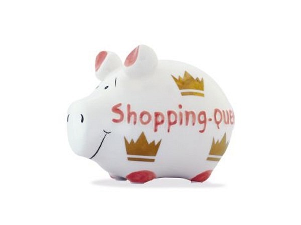 Geldkassette Sparschwein Shopping Queen 12,5x10cm