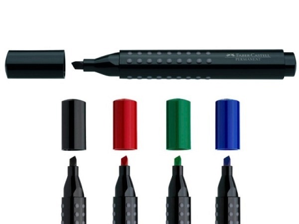 Filzstift Faber-Castell Grip Marker Permanent abgeschrägt 1503