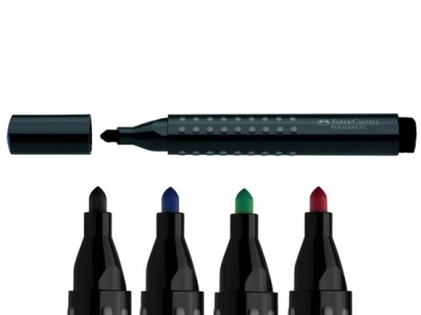 Filzstift Faber-Castell Grip Marker Permanent rund 1504