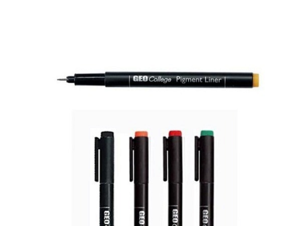 Filzstift GeoCollege Pigmentliner schwarz